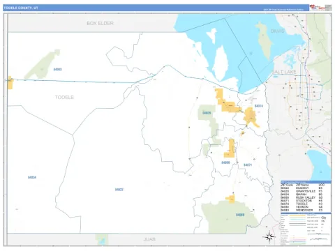 Tooele County, UT map