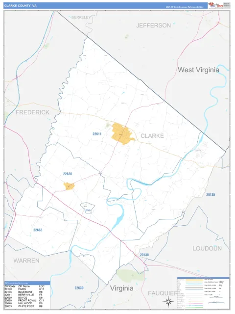 Clarke County, VA map