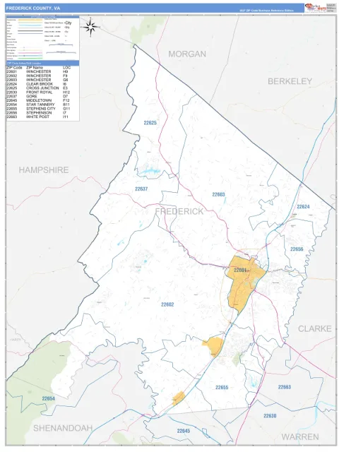 Frederick County, VA map