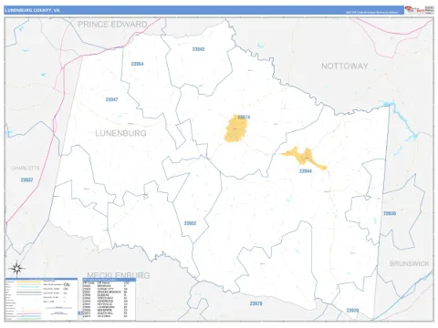 Lunenburg County, VA map
