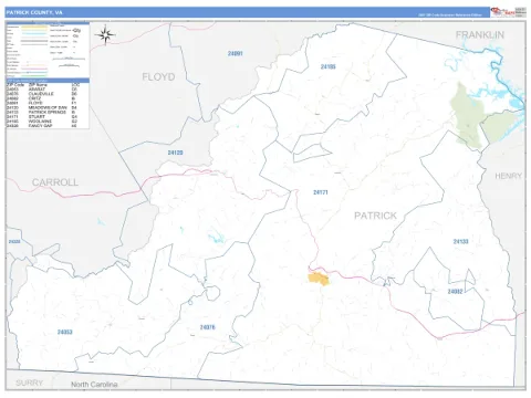 Patrick County, VA map