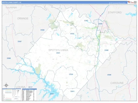 Spotsylvania County, VA map