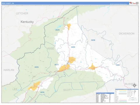 Wise County, VA map