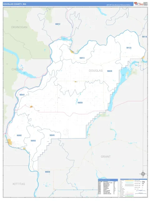 Douglas County, WA map