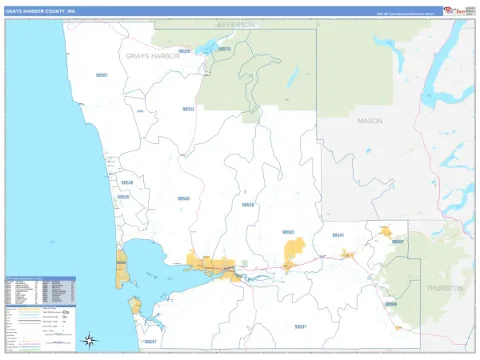 Grays Harbor County, WA map