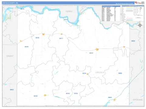 Lincoln County, WA map