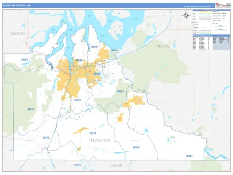 Thurston County, WA map