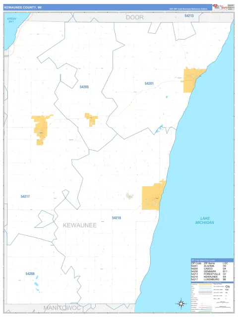 Kewaunee County, WI map