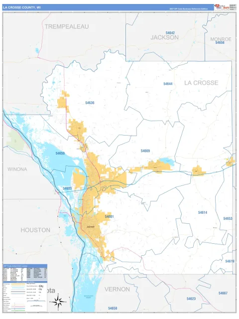 La Crosse County, WI map