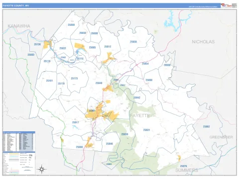 Fayette County, WV map
