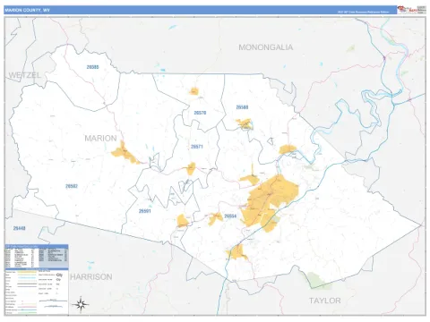 Marion County, WV map