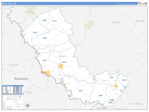 Mingo County, WV map