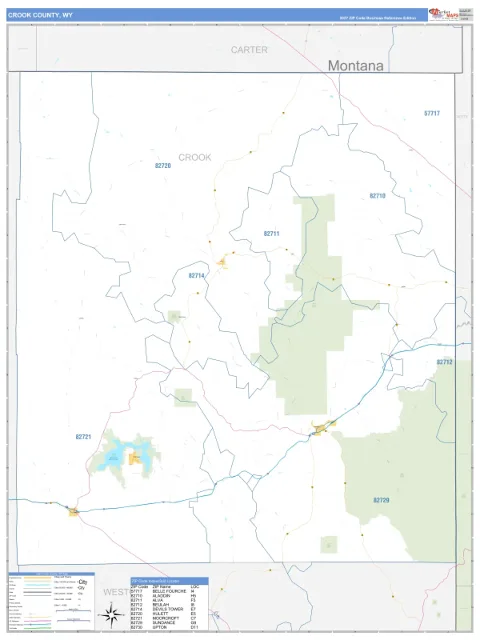 Crook County, WY map