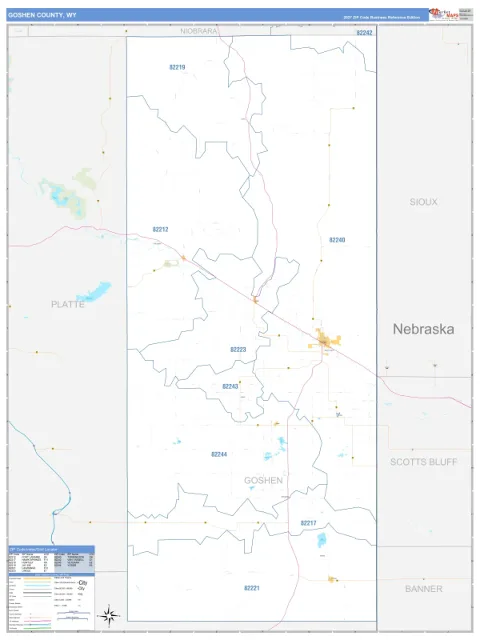 Goshen County, WY map