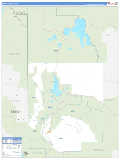 Teton County, WY map