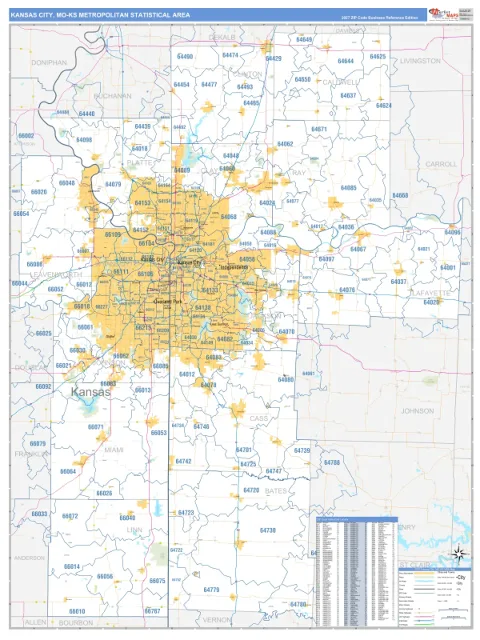 Kansas City metro area map