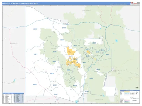 Prescott metro area map