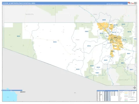 Tucson metro area map