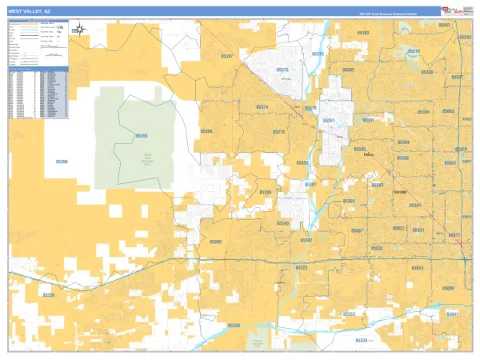 West Valley metro area map