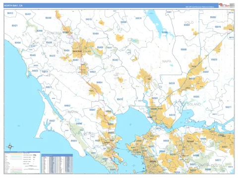 North Bay metro area map