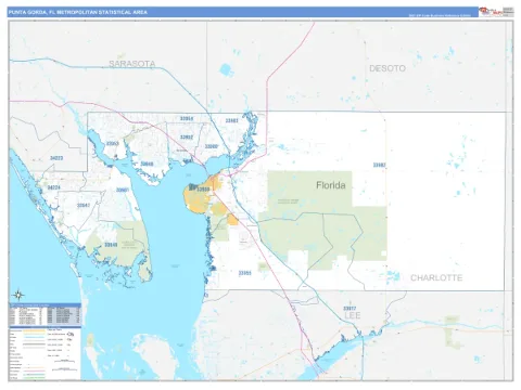 Punta Gorda metro area map