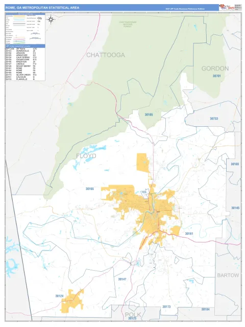 Rome metro area map