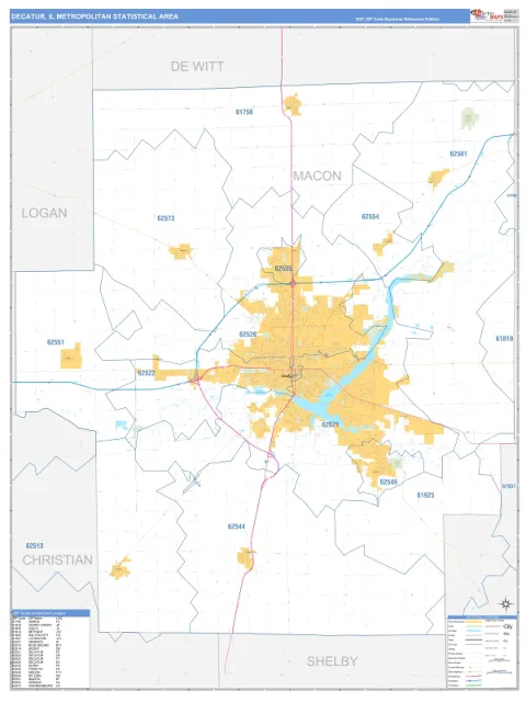 Decatur metro area map
