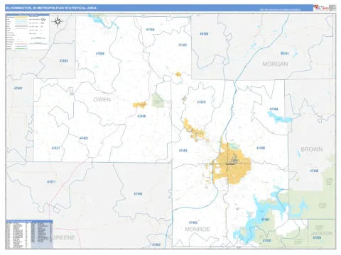 Bloomington metro area map