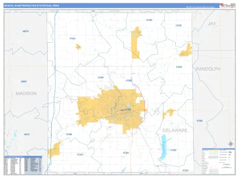 Muncie metro area map
