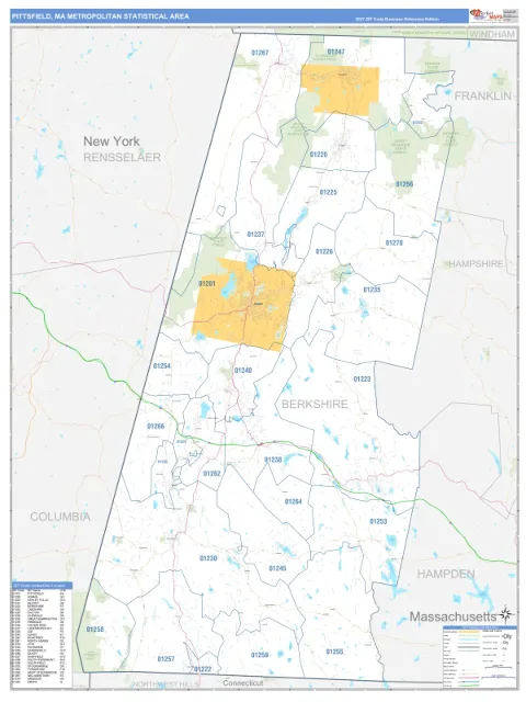 Pittsfield metro area map