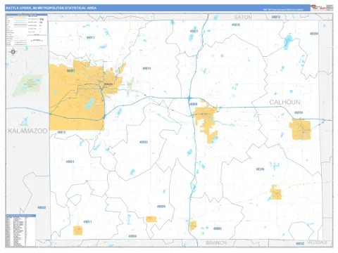 Battle Creek metro area map
