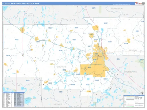 St. Cloud metro area map