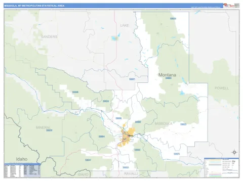 Missoula metro area map