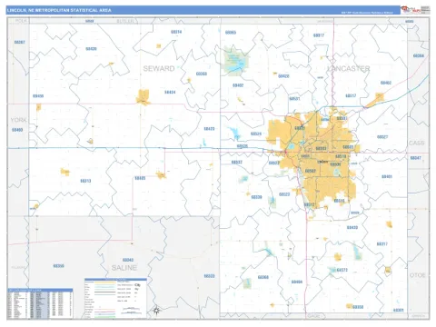 Lincoln metro area map