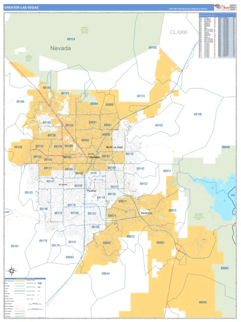 Greater Las Vegas metro area map