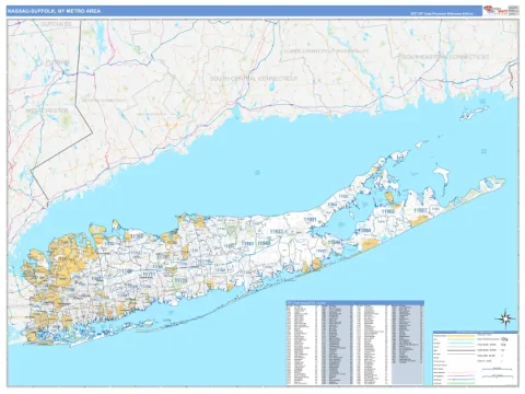 Nassau-Suffolk metro area map