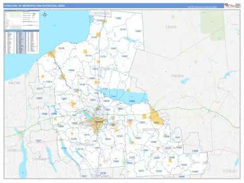 Syracuse metro area map