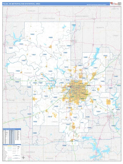 Tulsa metro area map