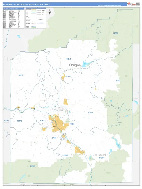 Medford metro area map