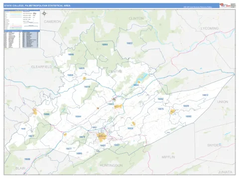 State College metro area map