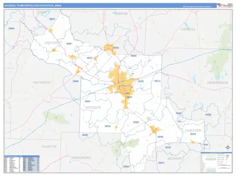Jackson metro area map