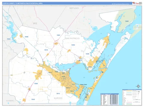 Corpus Christi metro area map