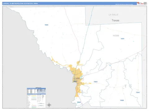 Laredo metro area map