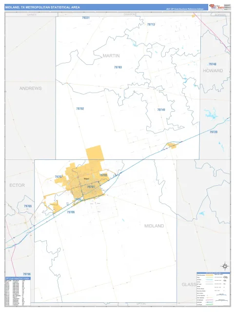 Midland metro area map