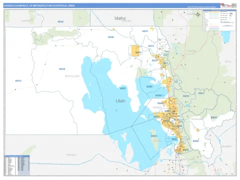 Ogden-Clearfield metro area map