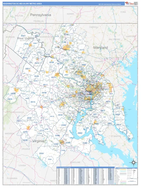 Washington metro area map
