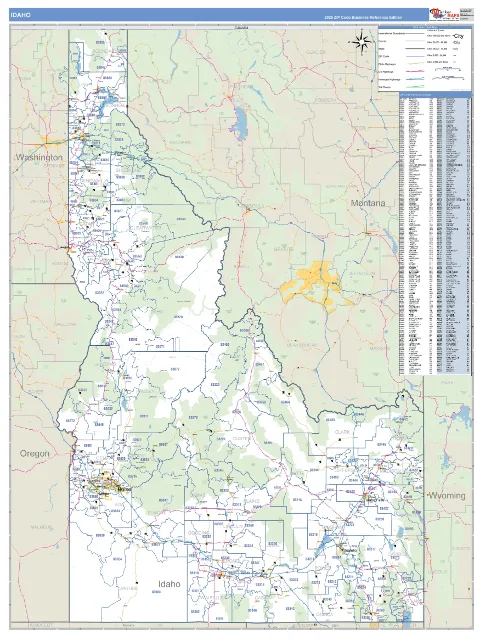 Idaho state map