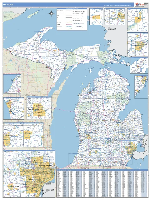 Michigan state map