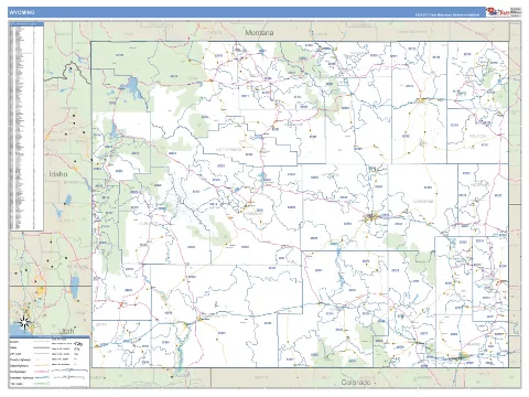 Wyoming state map